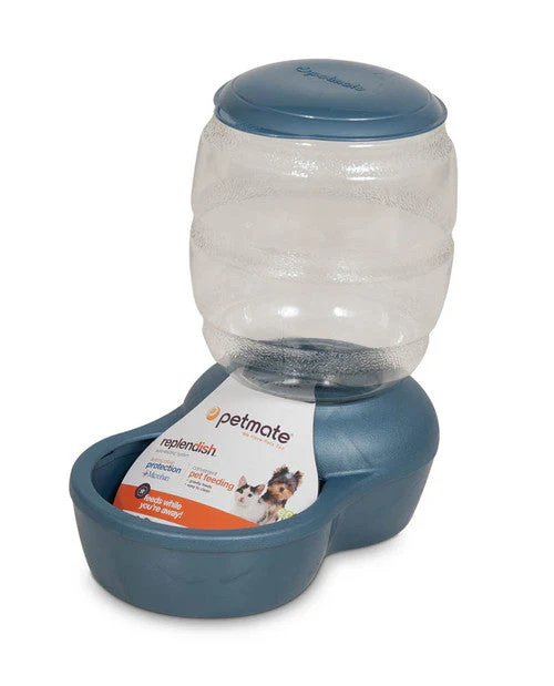 Petmate Replendish Feeder with Microban Pearl Peacock Blue XXS - Image 2