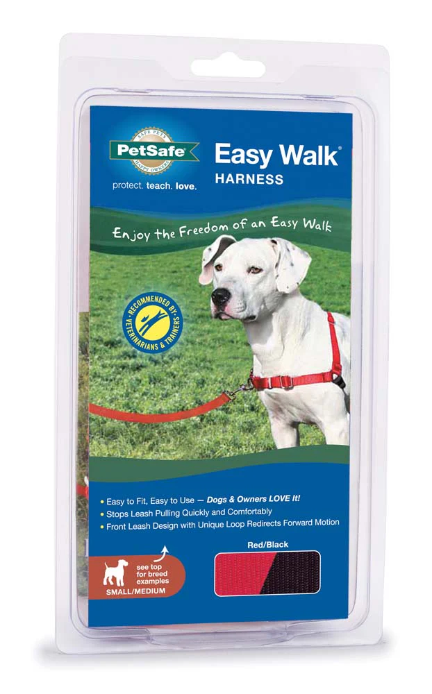 PetSafe Easy Walk Dog Harness Black/Red Small/Large