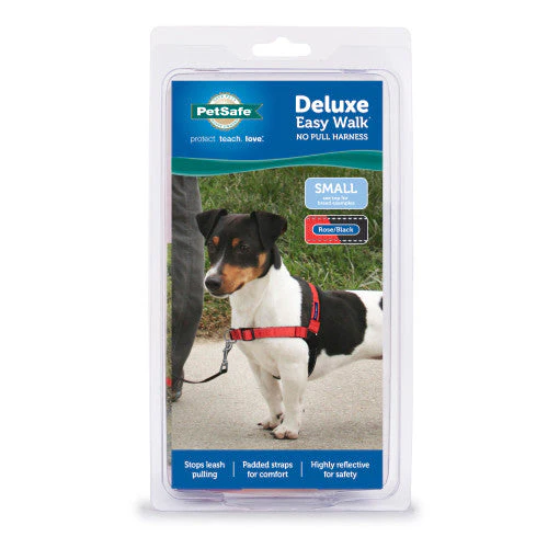 PetSafe Deluxe Easy Walk Steel Dog Harness Black/Rose SM - Image 2