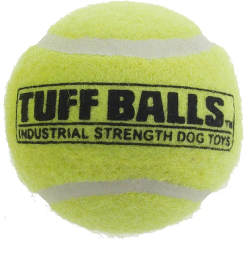 Petsport USA Tuff Ball Dog toy Yellow Bulk 4 in - Image 2