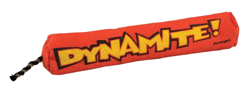Petstages Green Magic Dynamite Catnip Toy Red