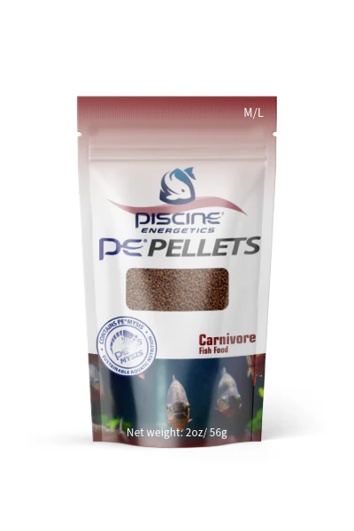 Piscine Energetics PE Pellets Carnivore Fish Food Medium/Large 2 oz
