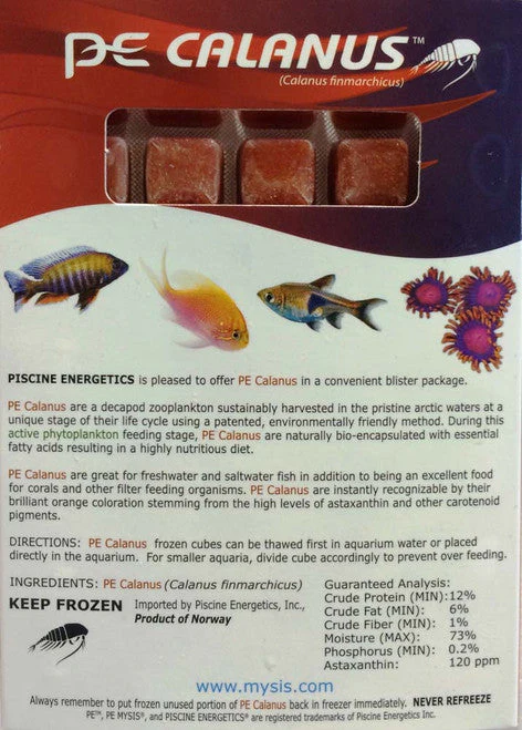 Piscine Energetics Calanus Frozen Fish Food 4 oz SD-5 - Image 2