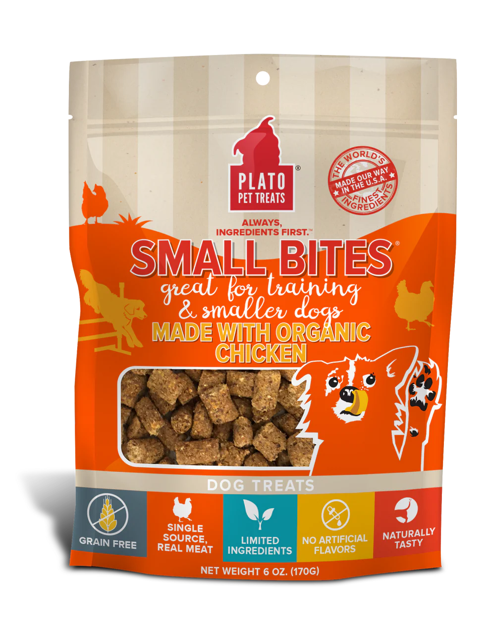 Plato D Sm Bt Gf Orgnc Ckn 6oz {L+}