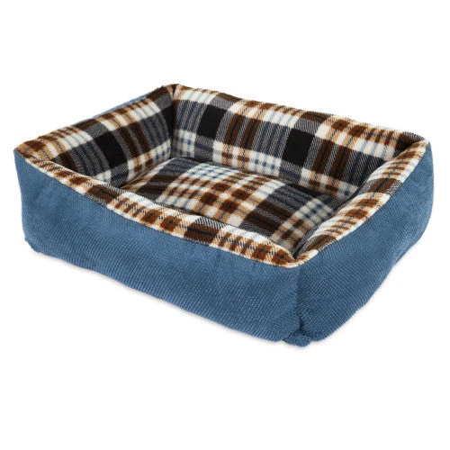 Petmate Aspen Plaid Lounger Bed Assorted 20X15" {L-b}290571 - Image 2