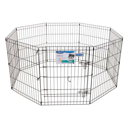 Petmate Exercise Pen with Door Black 30 in - Image 2