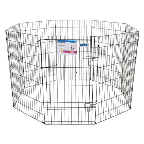 Petmate Exercise Pen with Door Black 42 in - Image 2