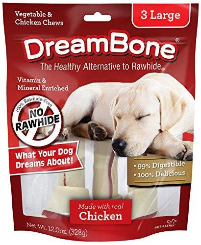 Dreambone Chicken Dog Chew Large 3pck {L-b}923093