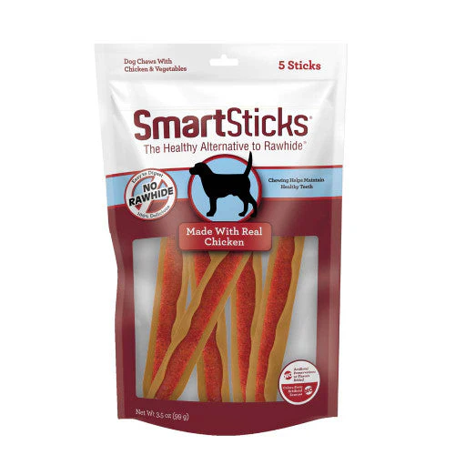 SmartBones SmartSticks Artificial-Free Dog Treat Chicken 3.5 oz 5 ct - Image 2