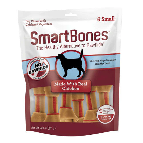 SmartBones Artificial-Free Classic Bone Chew Dog Treat Chicken 11 oz 6 ct SM - Image 2