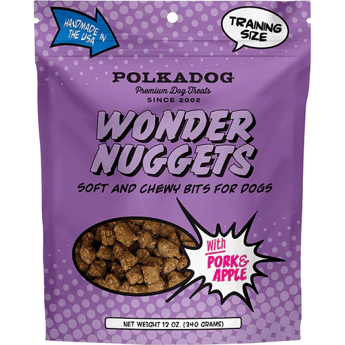 Polka Dog Bakery Dog Wonder Nuggets Pork & Apple 12oz - Image 2