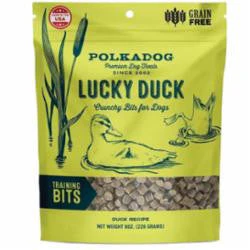 Polka Dog Bakery Dog Lucky Duck Bites 8oz {L+x}