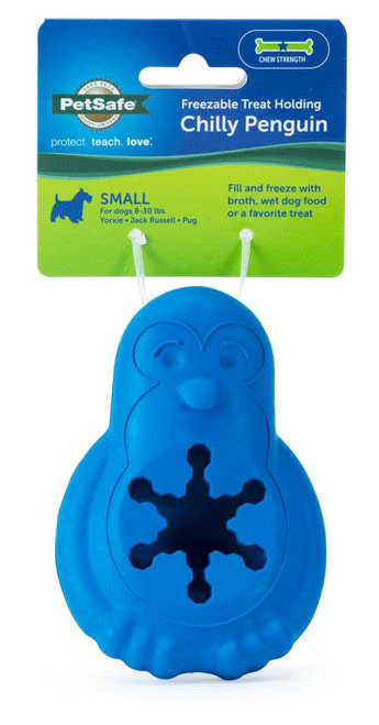 Busy Buddy Penguin Dog Toy Blue SM - Image 2