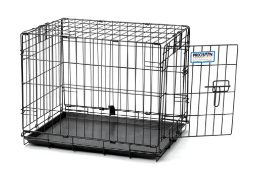 Precision ProValu 1 Door Wire Dog Crate Black 48 in - Image 2