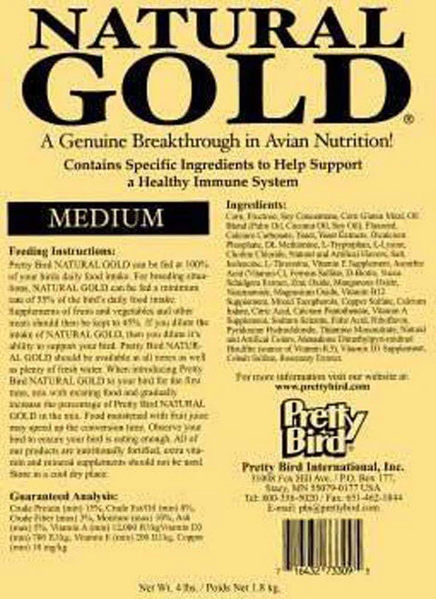 Pretty Bird International Natural Gold Pelleted Bird Food 30lb MD - Image 2