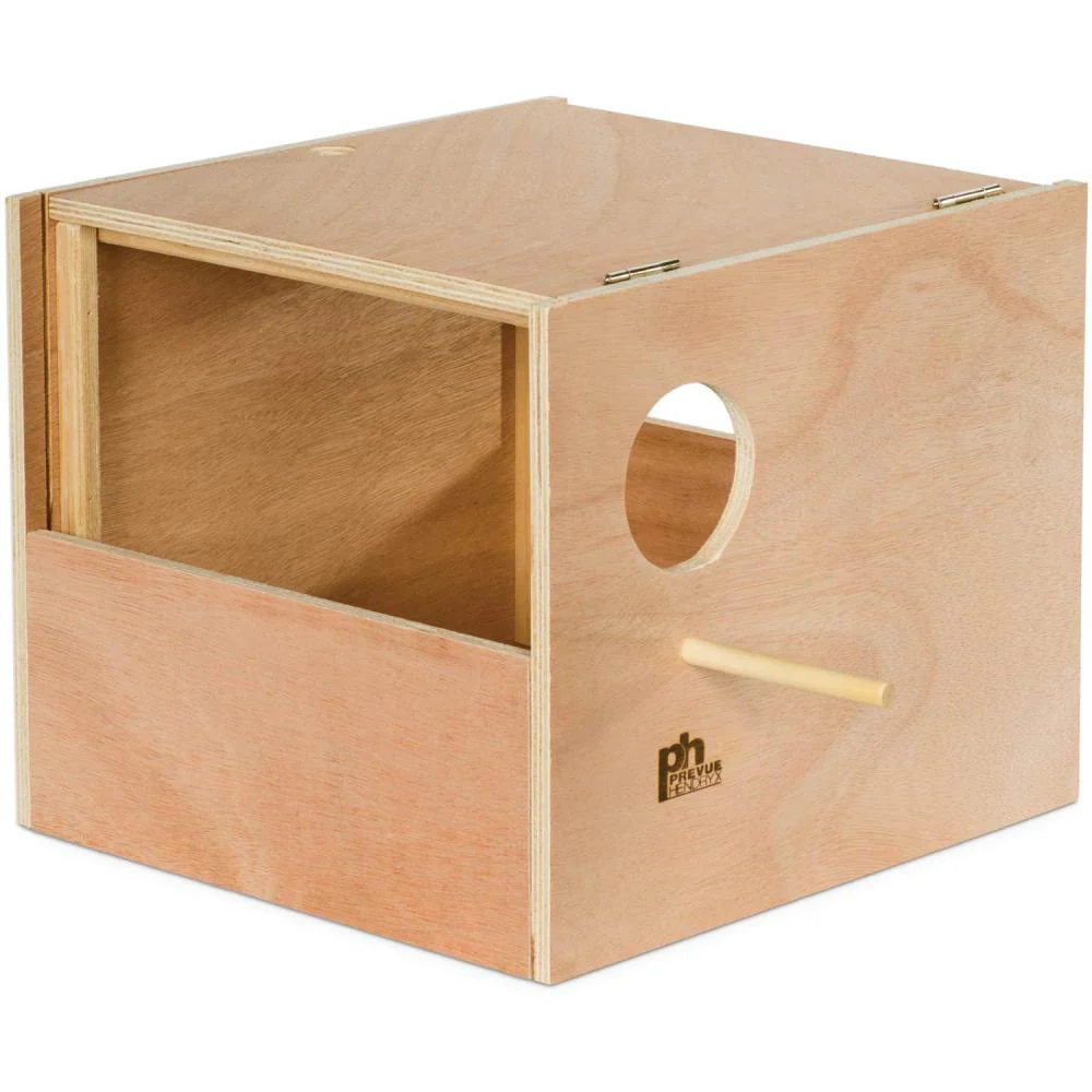 Prevue Cockatiel Nest Box Wood (Outside Mount) {L-b}480052 - Image 2
