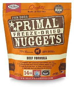Primal Freeze Dried Nuggets Grain Free Beef Formula Dog Food-14-oz, Makes 3 Lbs Of Food-{L+x} - Image 2