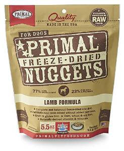 Primal Freeze Dried Nuggets Grain Free Lamb Formula Dog Food-5.5-oz, Makes 1.25 Lbs Of Food-{L+x} - Image 2