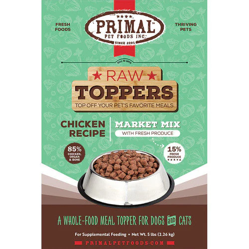 Primal Dog Cat Frozen Market Mix Topper Chicken 5lb SD-5 - Image 2