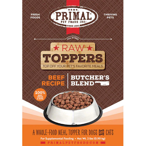Primal Dog Cat Frozen Butcher's Blend Topper Beef 2lb SD-5 - Image 2