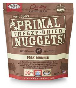 Primal Freeze-dried Nuggets Grain Free Pork Formula Complete Diet Dog Food-14-oz, Makes 3 Lbs Of Food-{L+x} - Image 2