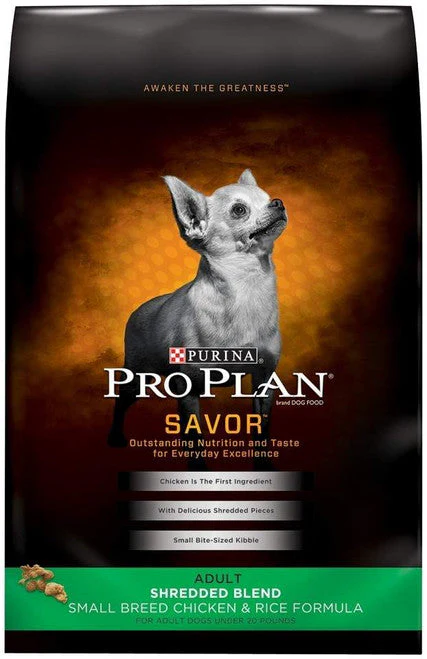 Purina Pro Plan Savor Adult Shredded Blend Small Breed Chicken And Rice Formula Dry Dog Food-18-lb-{L-1} - Image 2