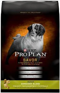 Purina Pro Plan Savor Adult Shredded Blend Weight Management Formula Dry Dog Food-18-lb-{L-1} - Image 2