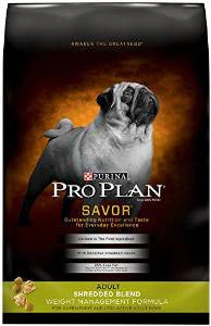 Pro Plan Shredded Blend Weight Management Dog 34lb {L-1}381453