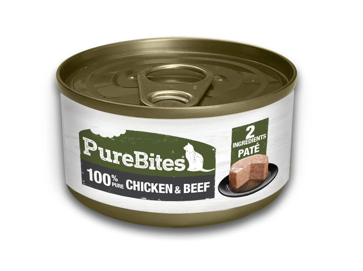 PureBites 100% Pure Chicken & Beef Pate 12 / 2.5 oz