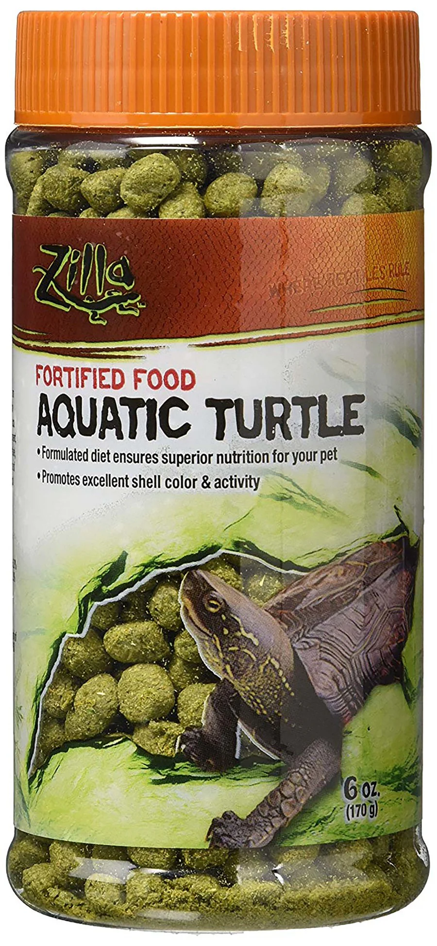 Zilla Aquatic Turtle Extruded Food Pellets 6 Ounces - Image 2