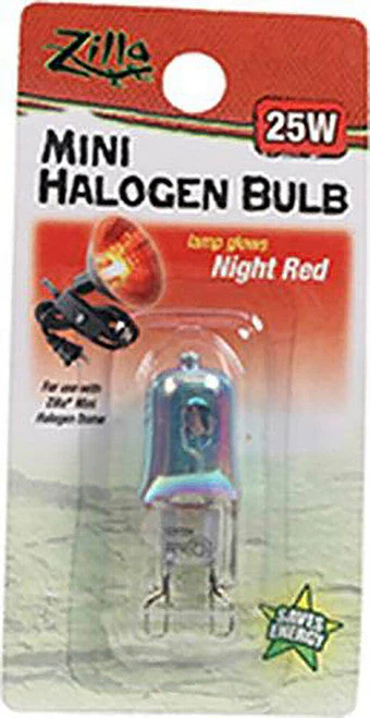 Zilla Light & Heat Mini Halogen Bulbs Night Red 25 Watts - Image 2