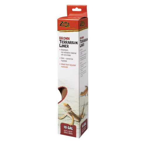 Zilla Reptile Terrarium Liners Brown 10/20X Gallon - Image 2