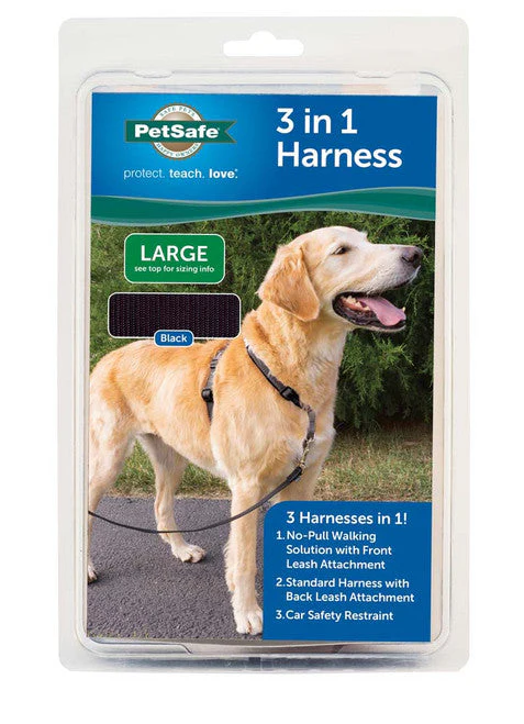 PetSafe 3in1 Dog Harness Black LG - Image 2