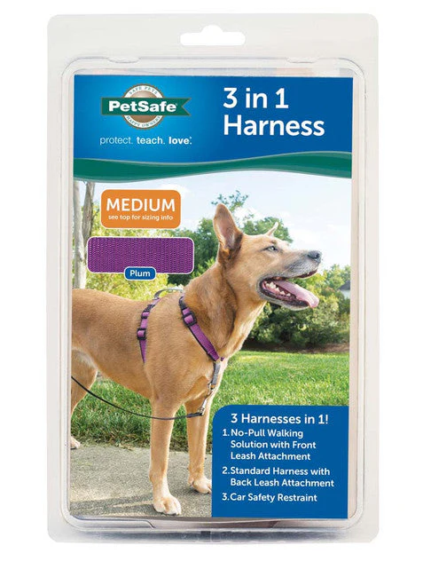 PetSafe 3in1 Dog Harness Plum MD - Image 2