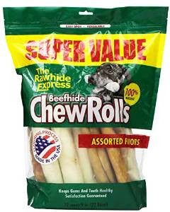 Rawhide Express Value Pack Assorted Rolls 9-10" (12 ct.) {L+1} 105282