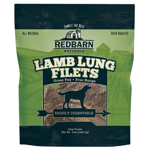 Redbarn Lamb Lung Filets Dog Treat 10oz - Image 2