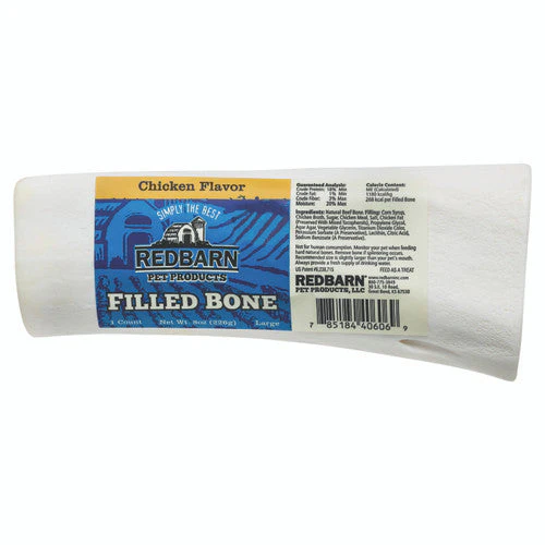 Redbarn Filled Bone Dog Treat Chicken 5oz LG - Image 2