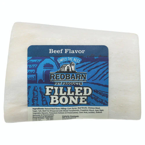 Redbarn Filled Bone Dog Treat Beef 3.5oz SM - Image 2