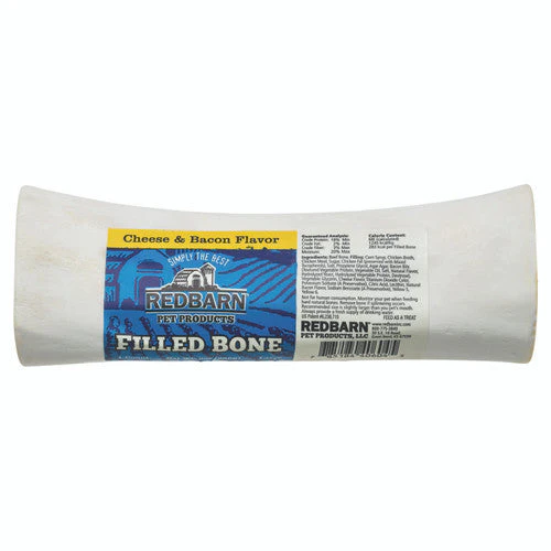 Redbarn Filled Bone Dog Treat Cheese & Bacon 5oz LG - Image 2