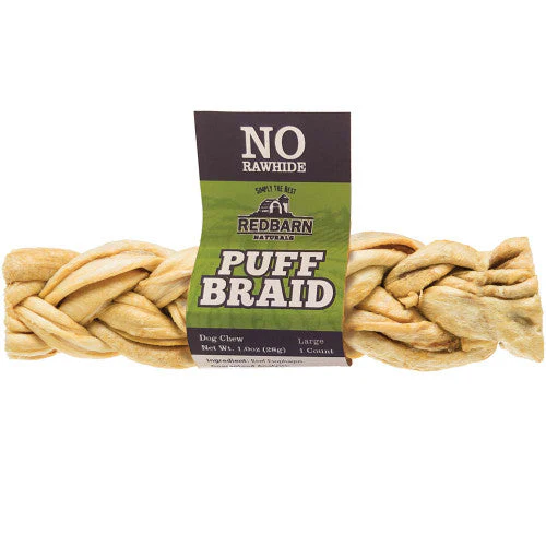 Redbarn Puff Braid Dog Treat 10ct LG - Image 2