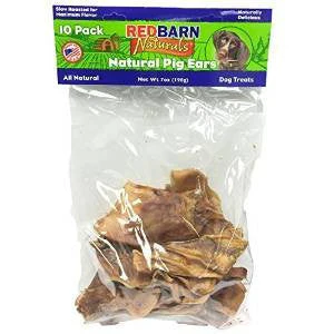 RedBarn Natural Pig Ears 8/10pck {L+1x} 416260 - Image 2