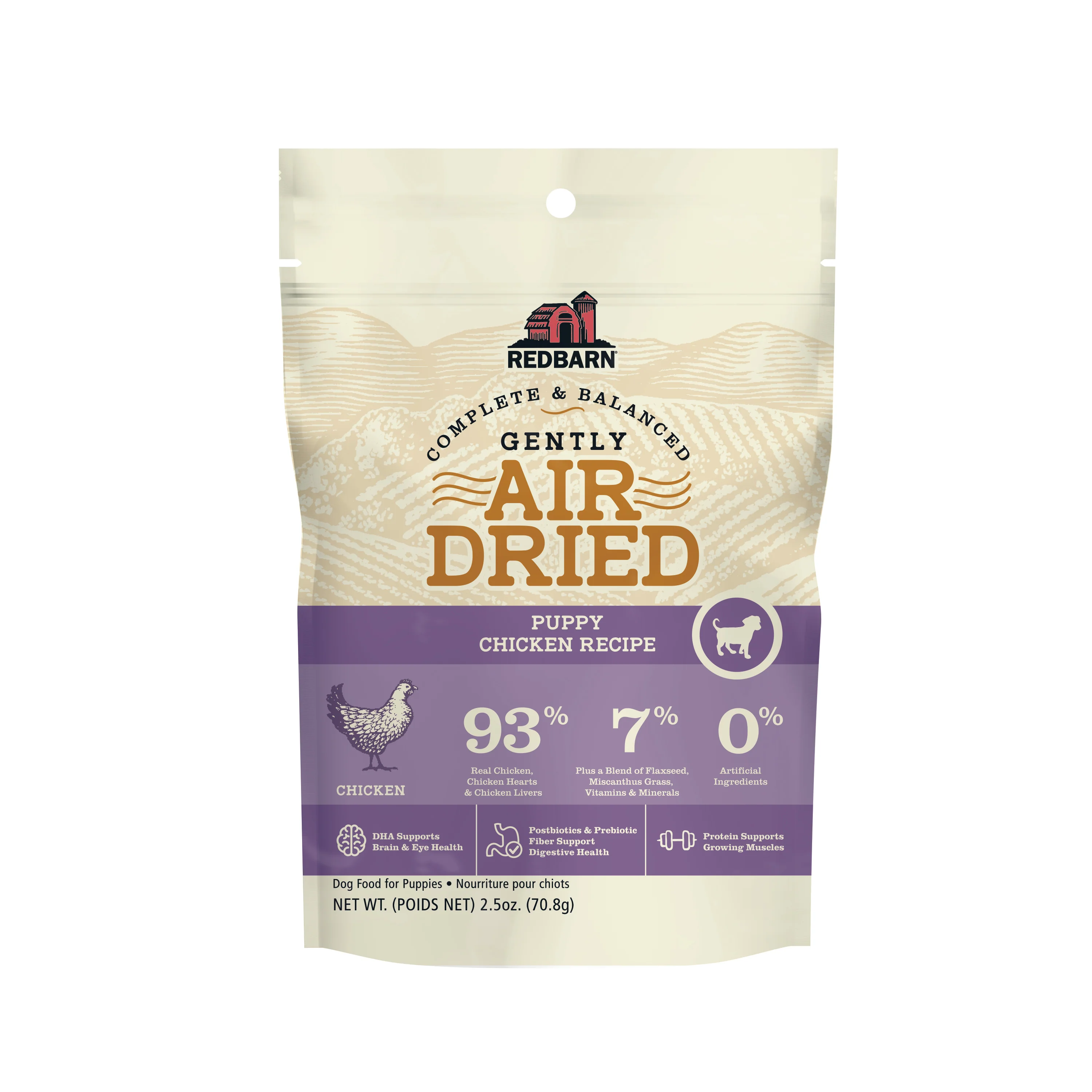 Redbarn Pet Products Air-Dried Puppy Food Chicken 2.5 oz