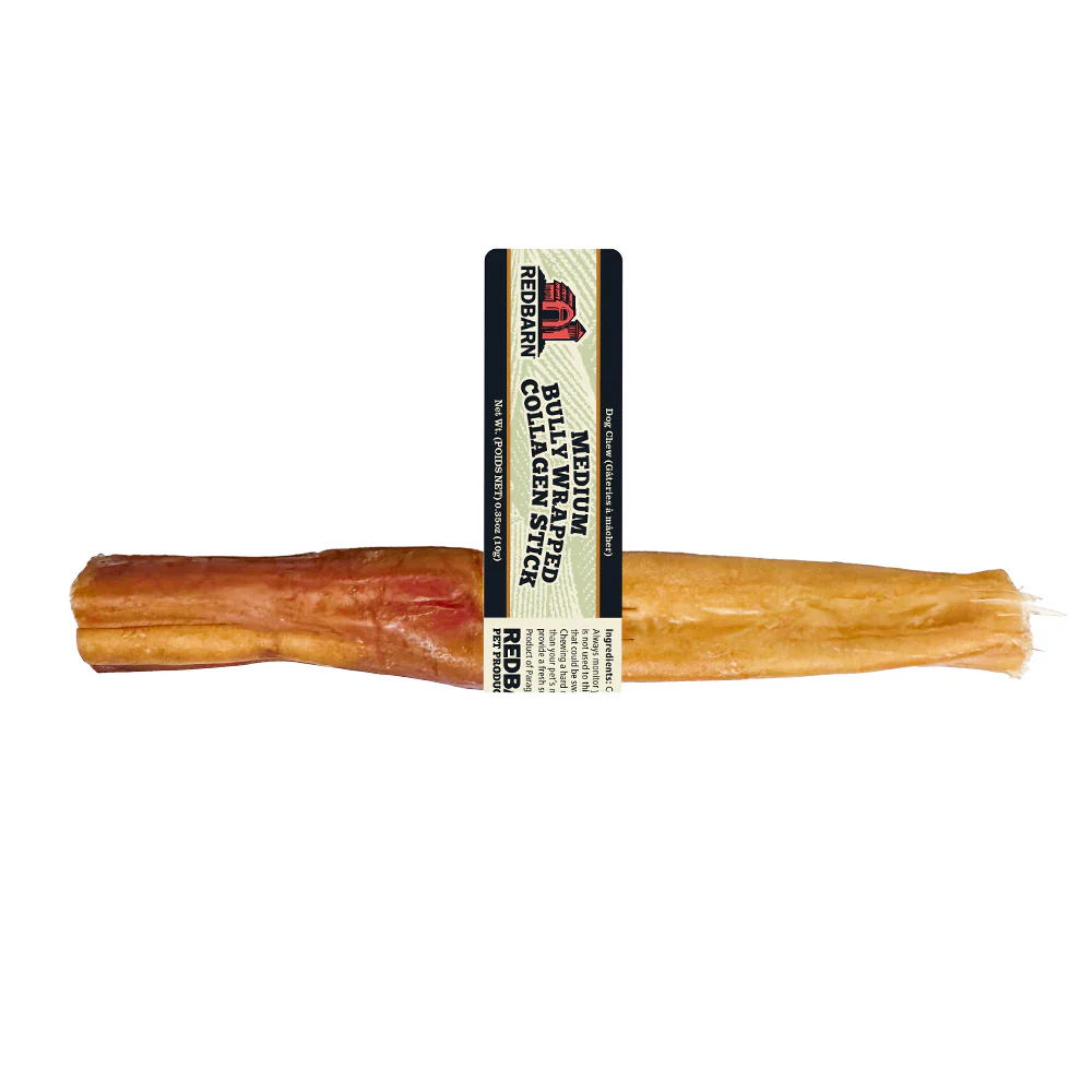 Redbarn Pet Products Bully Wrapped Collagen Stick 30ea/Medium, 30 pk