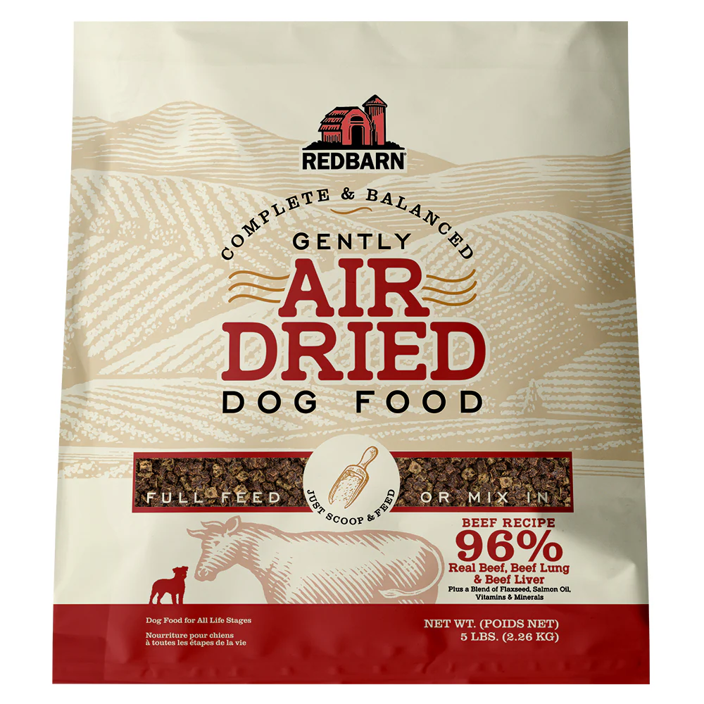 Redbarn Pet Products Complete & Balanced Air Dried Dog Food Beef 5 lb
