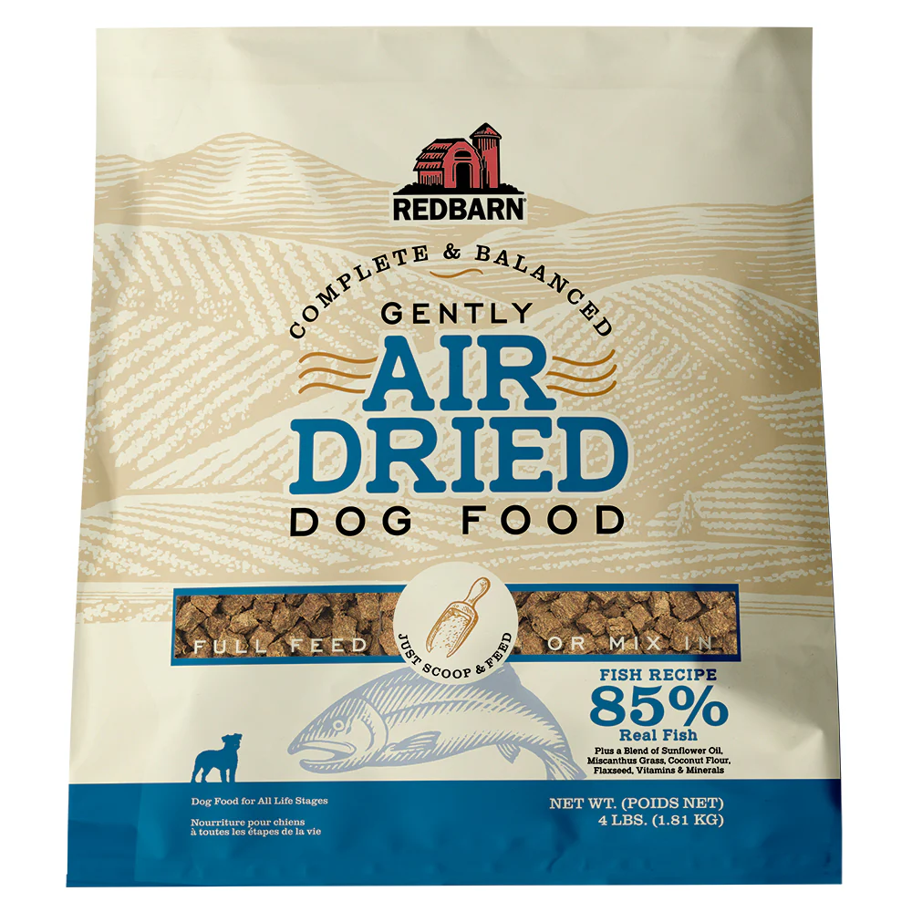 Redbarn Pet Products Complete & Balanced Air Dried Dog Food Fish 4 lb
