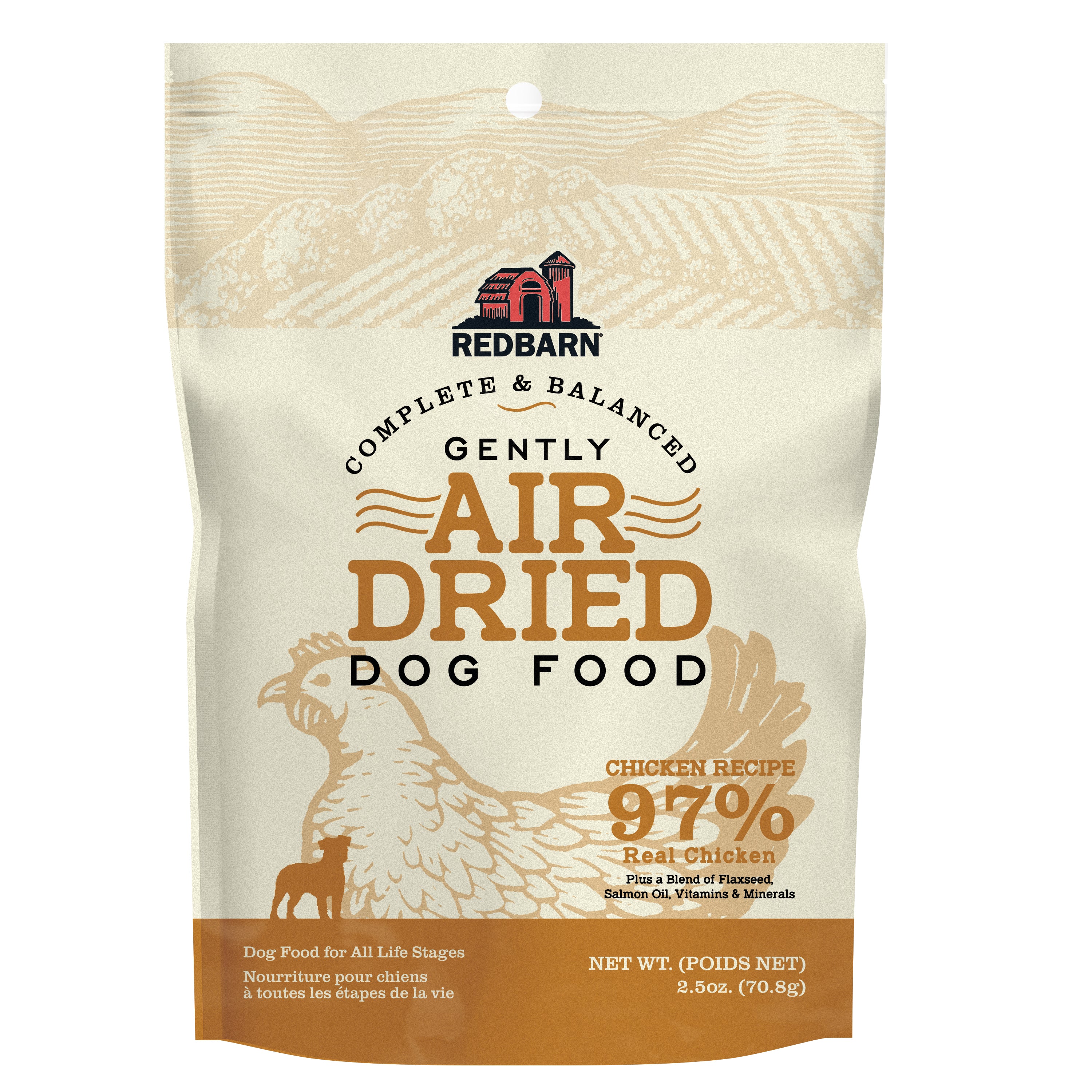 Redbarn Pet Products Gently Air Dried Trial Dog Food Chicken 12ea/2.5 oz