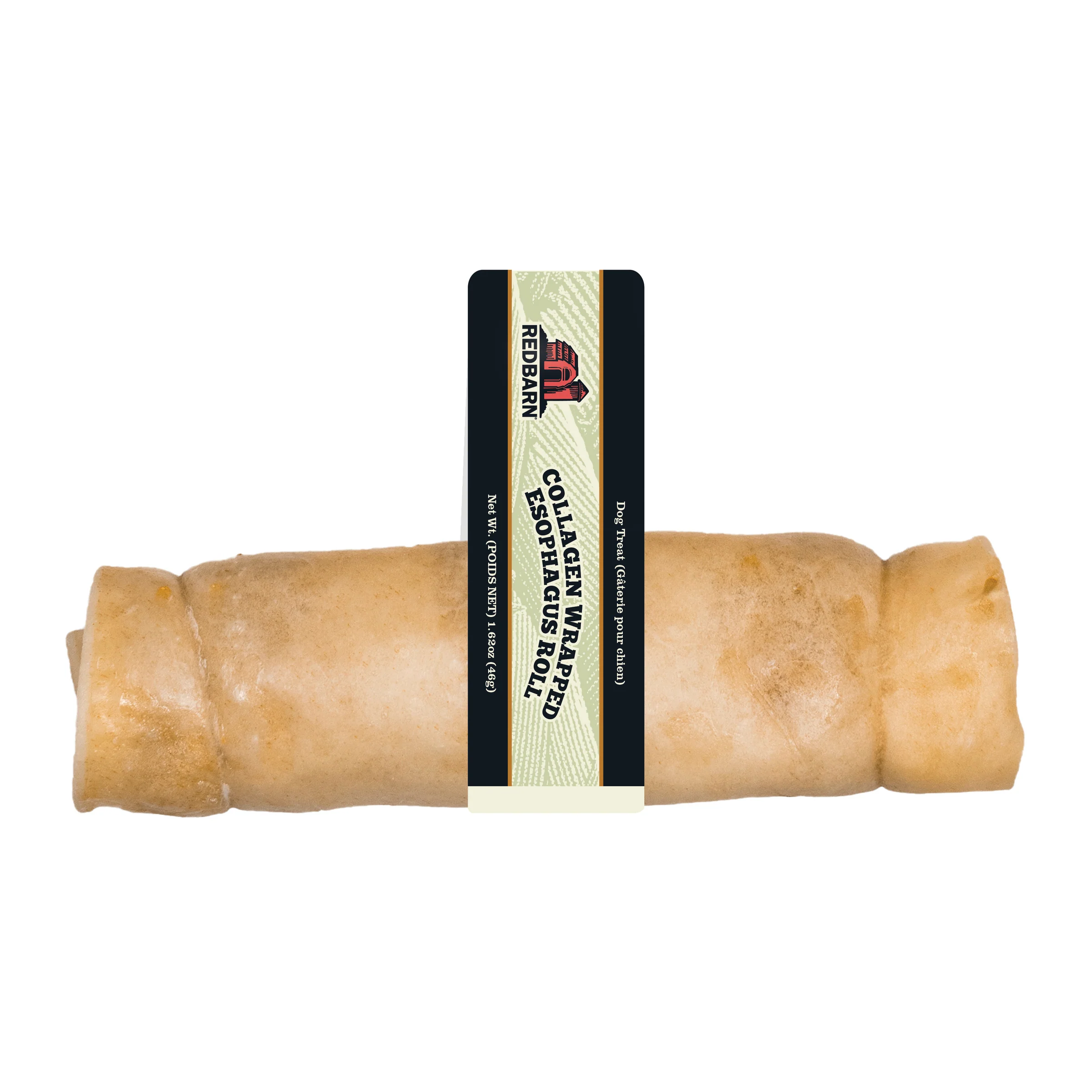 Redbarn Pet Products Redbarn Collagen Wrapped Esophagus Roll Dog Treat 25ea/Medium, 25 ct