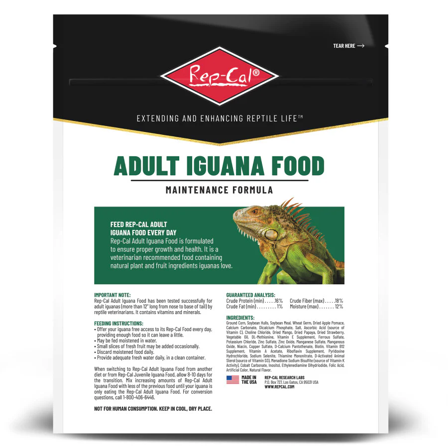 Rep-Cal Research Labs Maintenance Formula Adult Iguana Dry Food - 2lb bag - Image 2