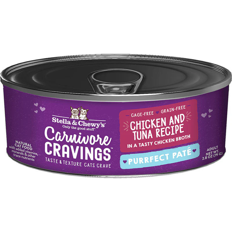 Stella & Chewy's Cat Carnivore Cravings Pate Chicken & Tuna 2.8oz