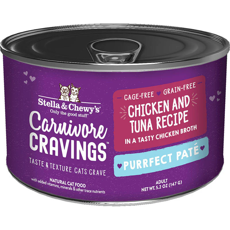 Stella & Chewy's Cat Carnivore Cravings Pate Chicken & Tuna 5.2oz